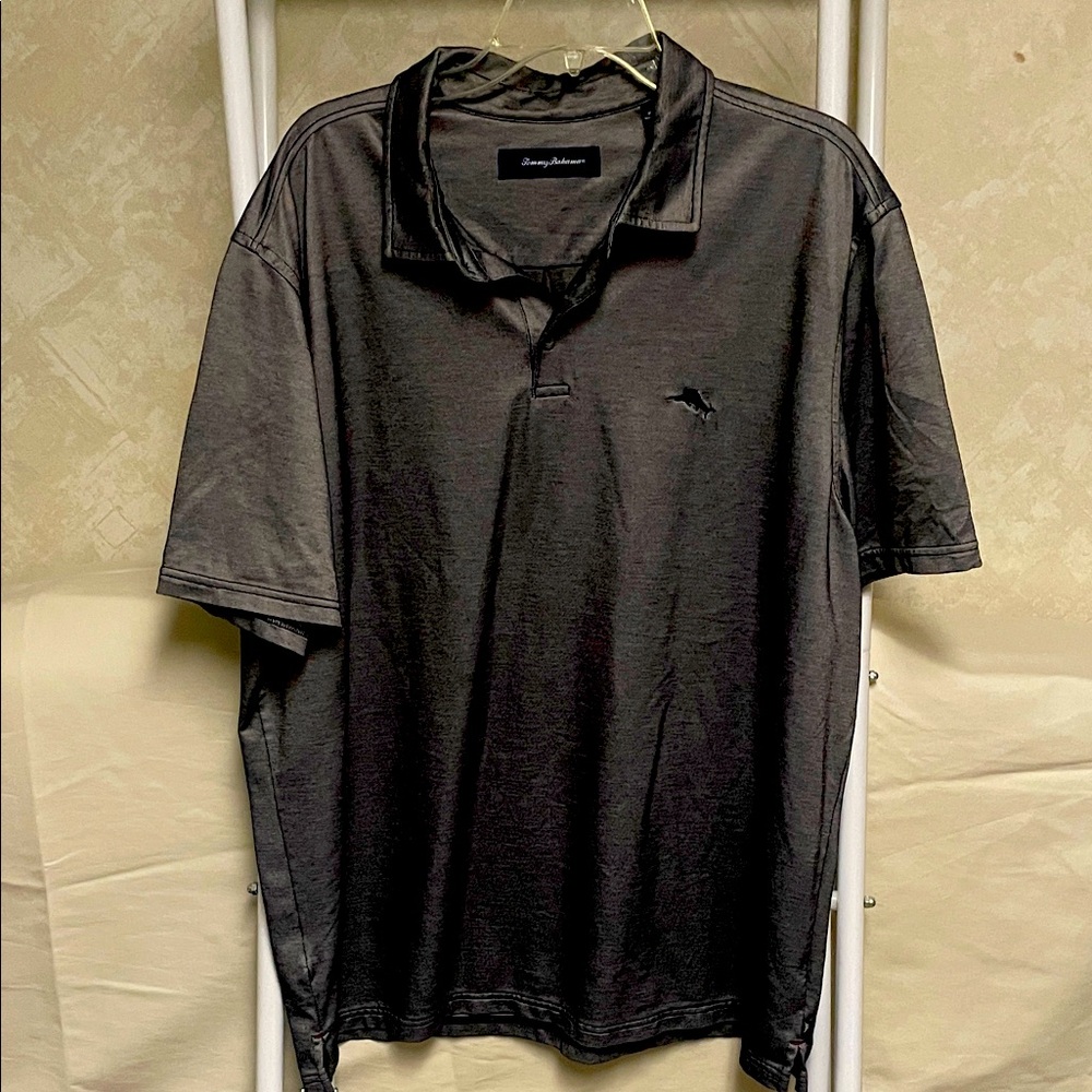 Tommy Bahama Charcoal Polo Shirt for Men